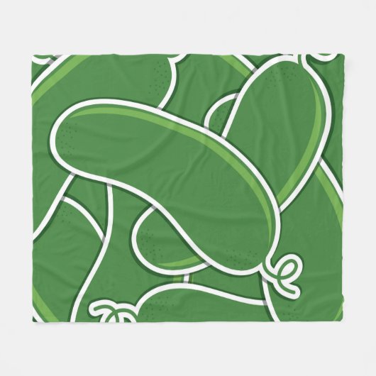 Schimmelkomkommer Fleece Deken (Voorkant (Horizontaal))