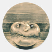 Schimmelkop Ronde Sticker (Voorkant)