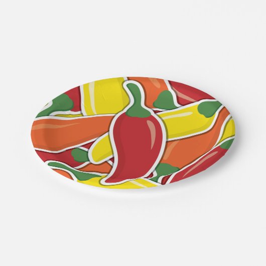 Schimmelpaprika's Papieren Bordje (Gekanteld)
