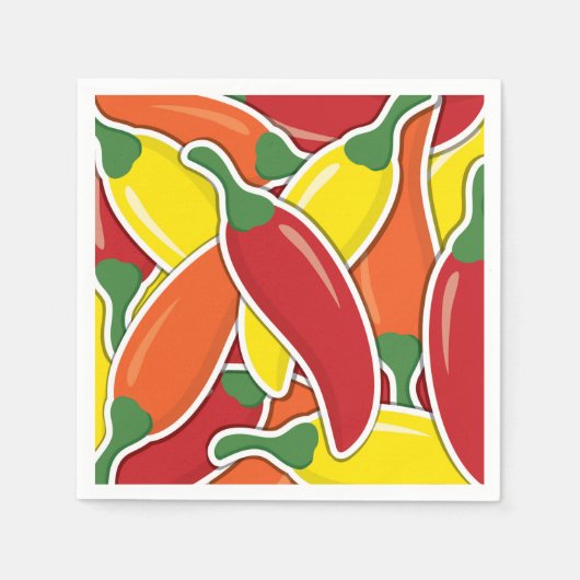 Schimmelpaprika's Servetten (Voorkant)