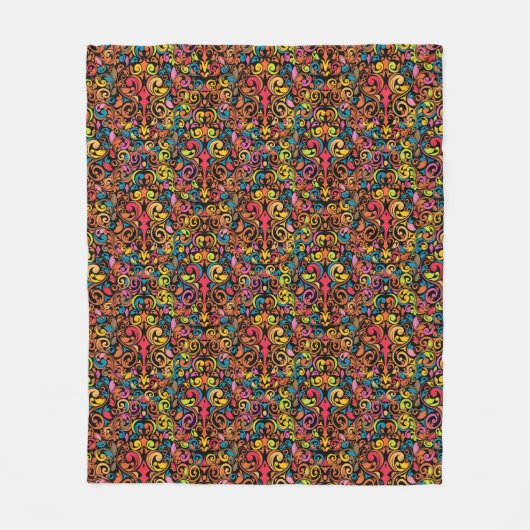 Schimmelpatroon Fleece Deken (Voorkant)