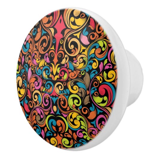 Schimmelpatroon Keramische Knop (Rechts)