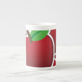 Schimmelrode appels porselein kop (Voorkant)