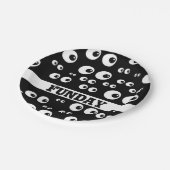 Schimmels, borden van zwart-wit-wondpapier papieren bordje (Gekanteld)