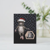 Schimmels Cat Silver Mau Feestdagenkaart (Staand voorkant)