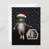 Schimmels Cat Silver Mau Feestdagenkaart (Voorkant / Achterkant)