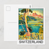 Schimmels en meren van Zwitserland Briefkaart (Voorkant / Achterkant)