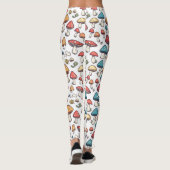 Schimmels Fancy: een grillige paddenstoeldoedel Leggings (Achterkant)