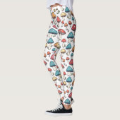 Schimmels Fancy: een grillige paddenstoeldoedel Leggings (Links)