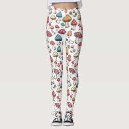 Schimmels Fancy: een grillige paddenstoeldoedel Leggings
