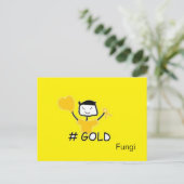 Schimmels #Goud Briefkaart (Staand voorkant)