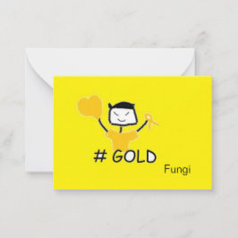 Schimmels #Goud Notitiekaartje