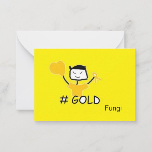 Schimmels #Goud Notitiekaartje (Voorkant)