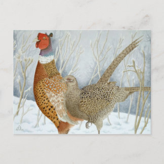 Schimmels in de sneeuw briefkaart