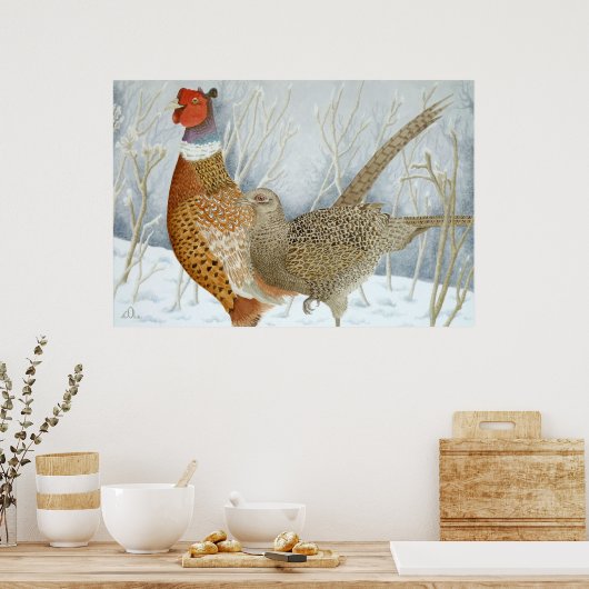 Schimmels in de sneeuw poster (Keuken)