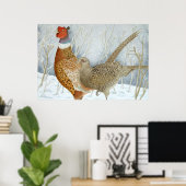 Schimmels in de sneeuw poster (Thuiskantoor)