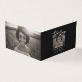 Schimmels in ons hart voor altijd zwarte gedicht. kaart (Buitenkant)