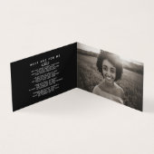 Schimmels in ons hart voor altijd zwarte gedicht. kaart (Binnen)