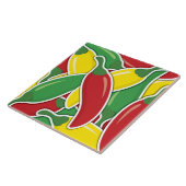 Schimmels lichte Spaanse peper Tegeltje (Zijkant)