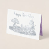 Schimmels Meadow Folie Verjaardag Kaart (Voorkant)
