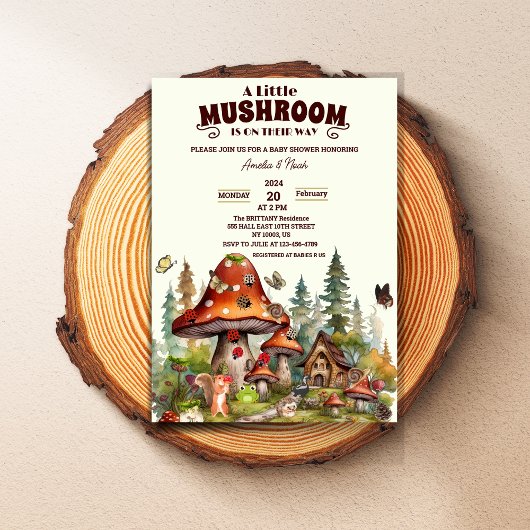 Schimmels paddenstoelen grillige bos Herfst baby s Kaart