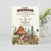 Schimmels paddenstoelen grillige bos Herfst baby s Kaart (Staand voorkant)