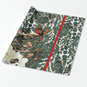 Schimmels, pijnbomen, Rozen, Japanse bloemen Cadeaupapier