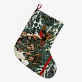 Schimmels, pijnbomen, Rozen, Japanse bloemen Grote Kerstsok (Voorkant (Hangend))