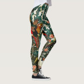Schimmels, pijnbomen, Rozen, Japanse bloemen Leggings (Rechts)