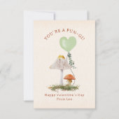 Schimmels Pun Mushroom School Valentijn Foto Kaart (Voorkant)