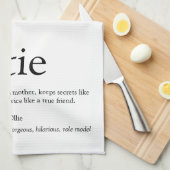 Schimmels, tante, tante, Tante Definition Modern T Theedoek (Quarter Fold)