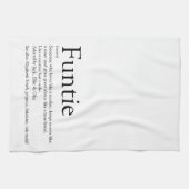 Schimmels, tante, tante, Tante Definition Modern T Theedoek (Horizontaal)