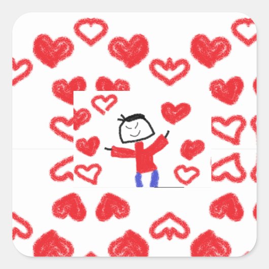 Schimmels Valentijn Sticker (Voorkant)