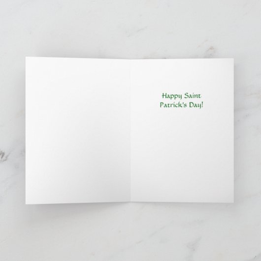 Schimmels van Saint Patrick's Day Kaart (Binnen)