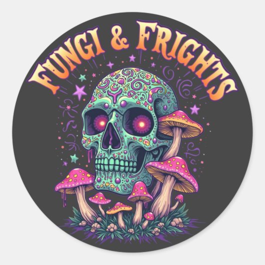 Schimmels & Verschrikkingen Ronde Sticker (Voorkant)