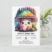 Schimmels Vrienden Paddestoel Verjaardag Kaart (Staand voorkant)