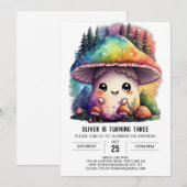 Schimmels Vrienden Paddestoel Verjaardag Kaart (Voorkant / Achterkant)