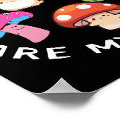 Schimmels Zijn Mijn Schimmels - Fun Mushroom Art Poster (Hoek)