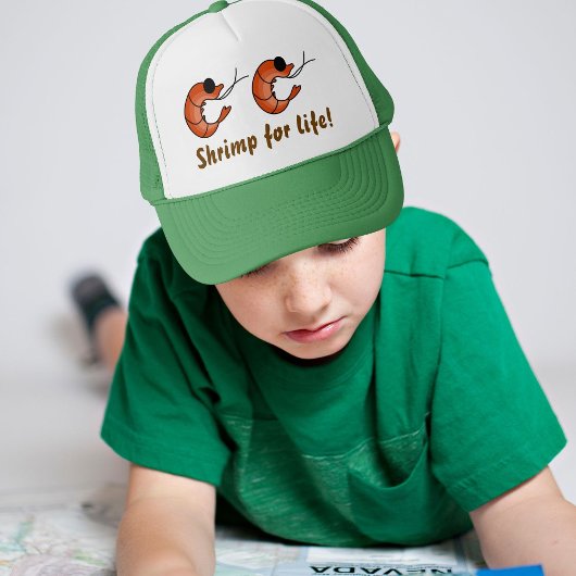 Schimmelvis garnalen hoed trucker pet