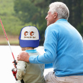 Schimmelvis garnalen hoed trucker pet