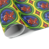 Schimmelvis - Red Goldfish Animal Art Cadeaupapier (Rol Hoek)