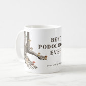  schimmelwerende skelet Beste podoloog ooit Koffiemok (Voorkant links)