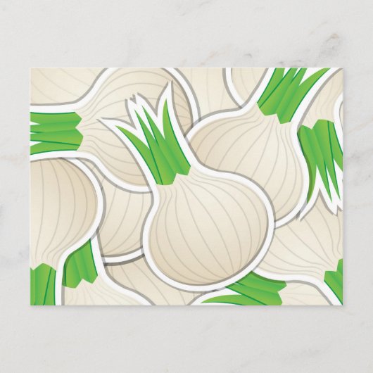 Schimmelwitte uien briefkaart (Voorkant)