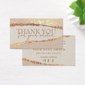 Schimmer verfijnd papier dank je korting visitekaartje (Bureau)