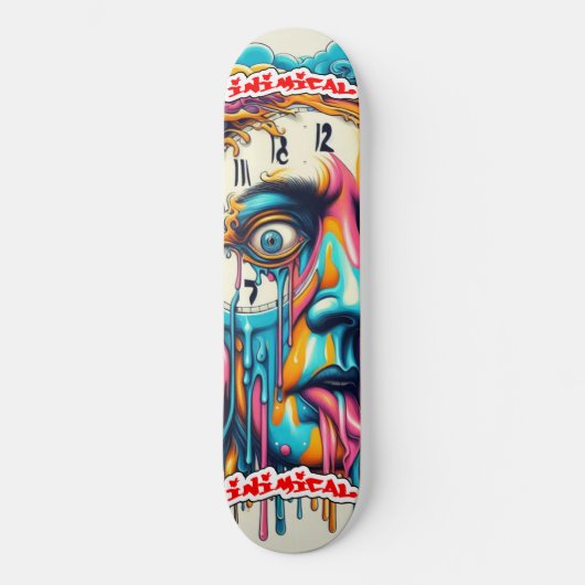 Schimmig droombeeld persoonlijk skateboard (Voorkant)
