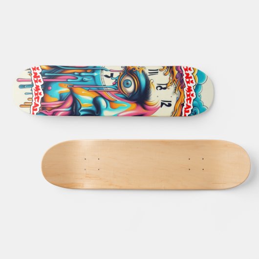 Schimmig droombeeld persoonlijk skateboard (Horizontaal)