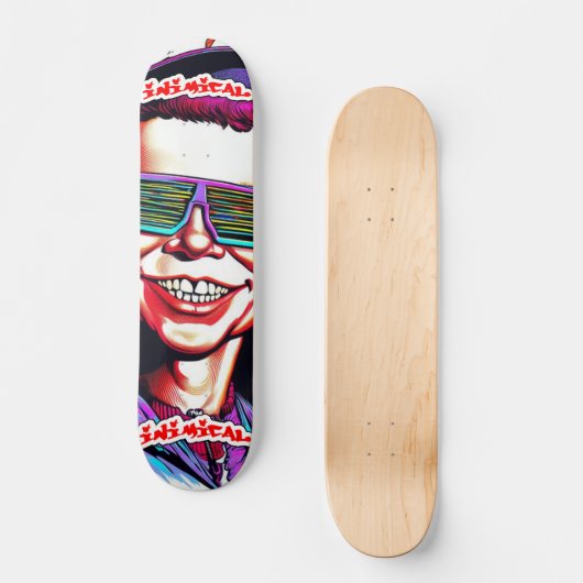 Schimmig Geen zorgen Persoonlijk Skateboard (Voorkant)