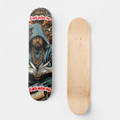 Schimmig geletterd persoonlijk skateboard (Voorkant)