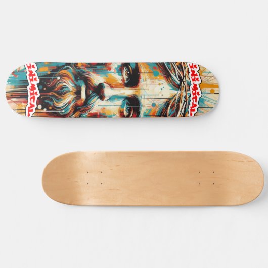 Schimmig gezicht van Christus Persoonlijk Skateboard (Horizontaal)