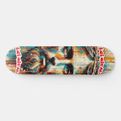 Schimmig gezicht van Christus Persoonlijk Skateboard (Horizontaal)